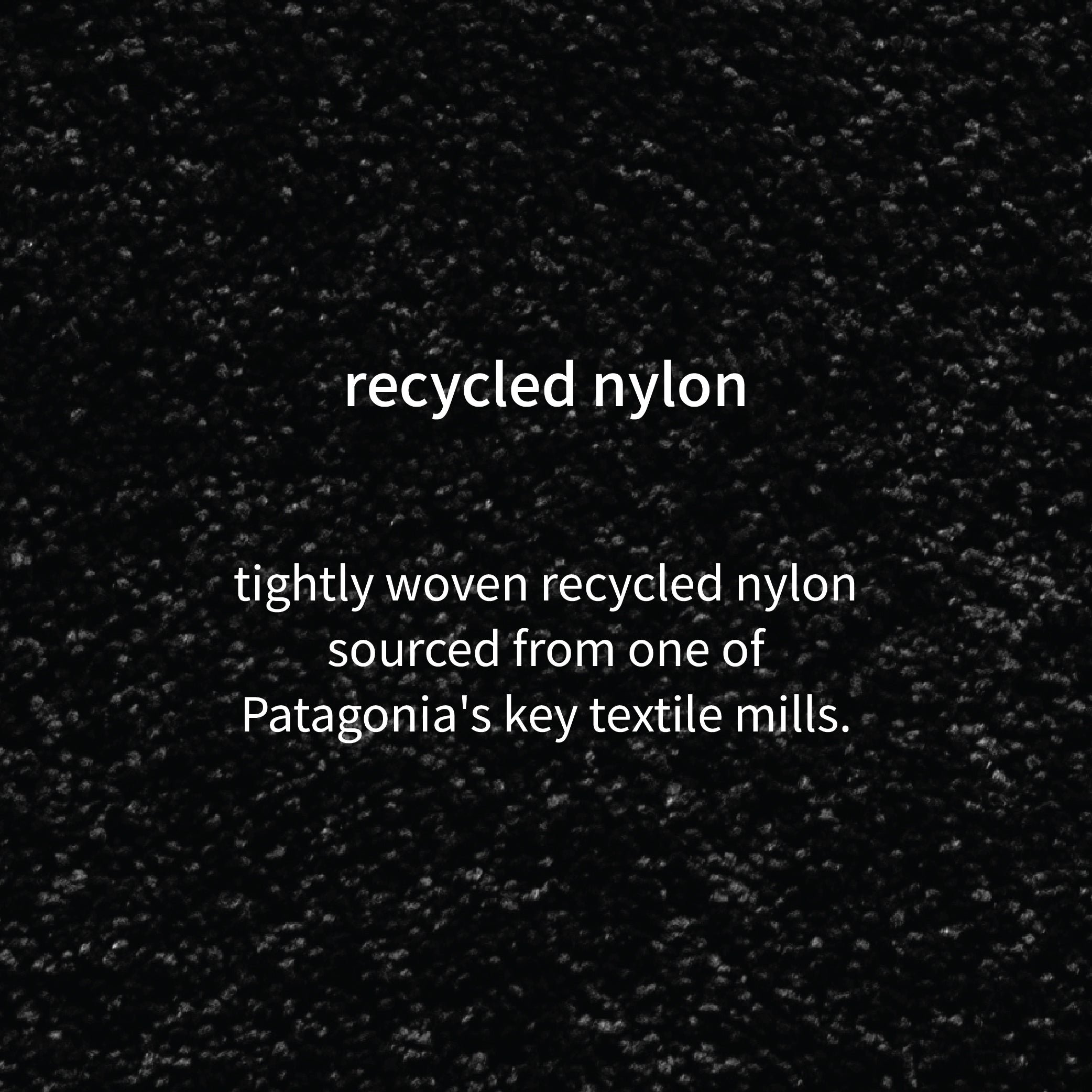 kaiola recycled nylon sourced from one of Patagonia key textile mills