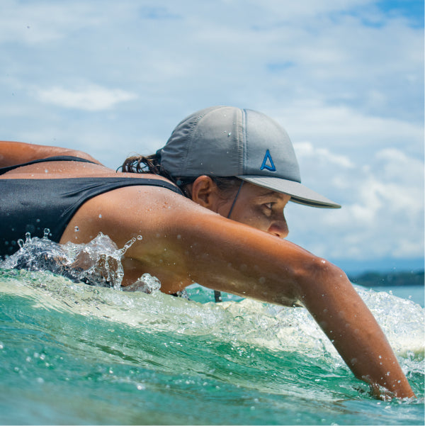 Kaiola Surf Hat Misty Grey with adjustable Chinstrap