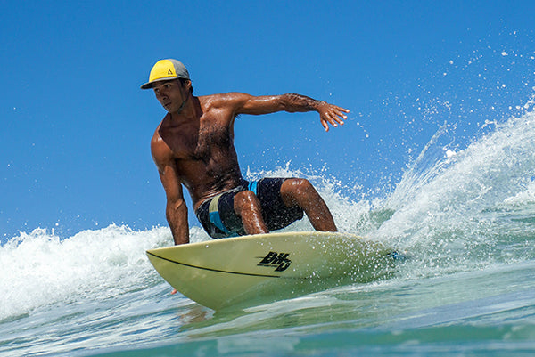 Kaiola Surf Hat Mellow Yellow with adjustable Chinstrap