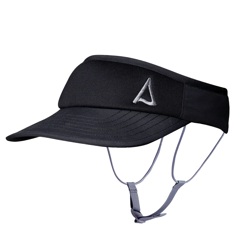 Kaiola Visor Surf Hat Pure Black with Sun Protection
