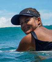 Kaiola Visor Surf Hat Pure Black with Timeless style