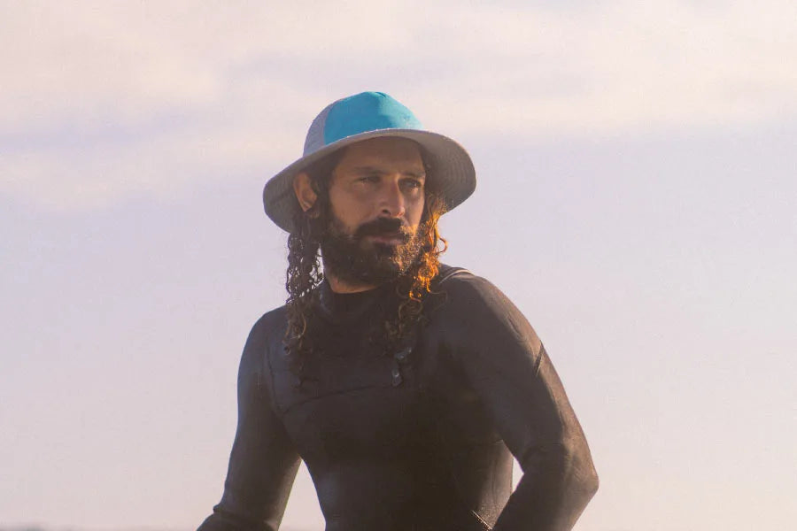 Kaiola Bucket Hat Misty Sea with Sun Protection